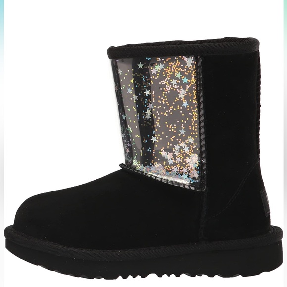 🖤UGG toddler Classic II Clear Glitter boots🖤Brand new without tags & SO CUTE🖤 - Picture 3 of 8